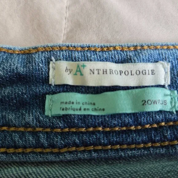 Anthropologie Pilcro Slim Boyfriend Jeans Plus 20W - Picture 5 of 11